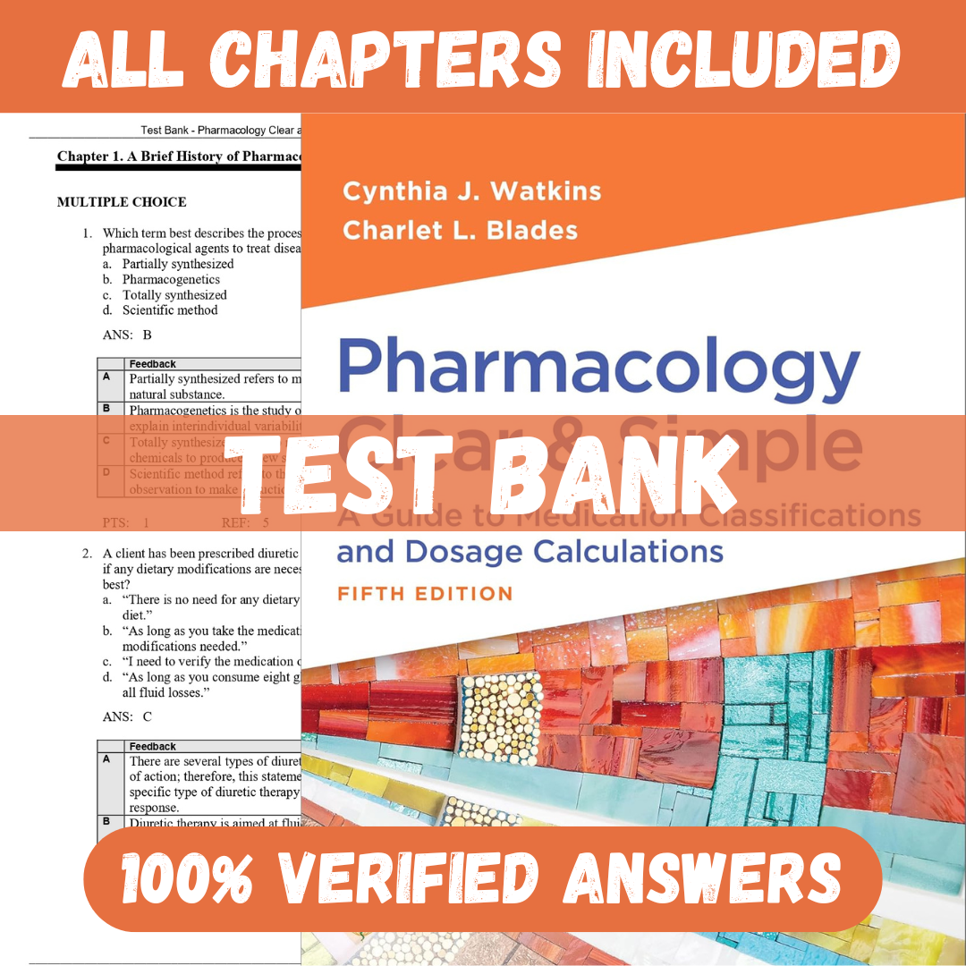 Test-Bank-Pharmacology-Clear-and-Simple-A-G